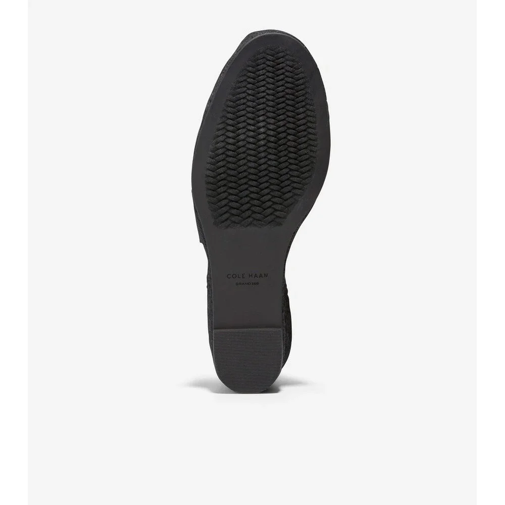 Cole Haan® (Women's 9 B) Cloudfeel™ Espadrille Wedge Sandal, Black Linen -‎ $170